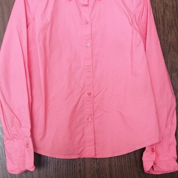 PINK SUZY SHIER WOMEN'S BASIC LONG SLEEVE BUTTON DOWN - Picture 3 of 6